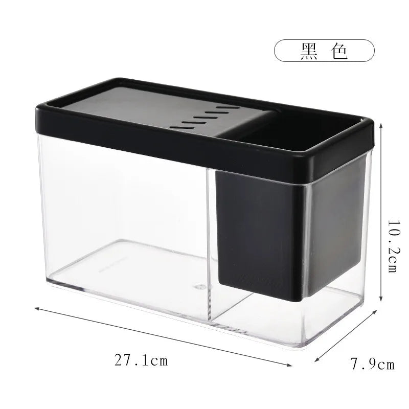 EcoView™ Rectangular Transparent Aquarium for Home & Balcony Decor