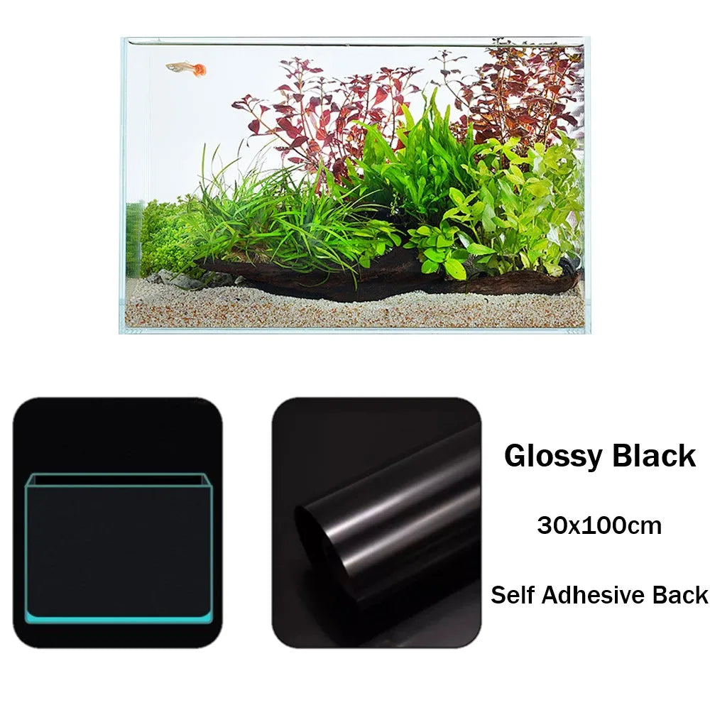AquaBlack™ Static Cling Aquarium Background Film (30/40cm)