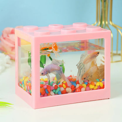 StackaTank™ – Mini Stackable Desktop Aquarium with LED Light