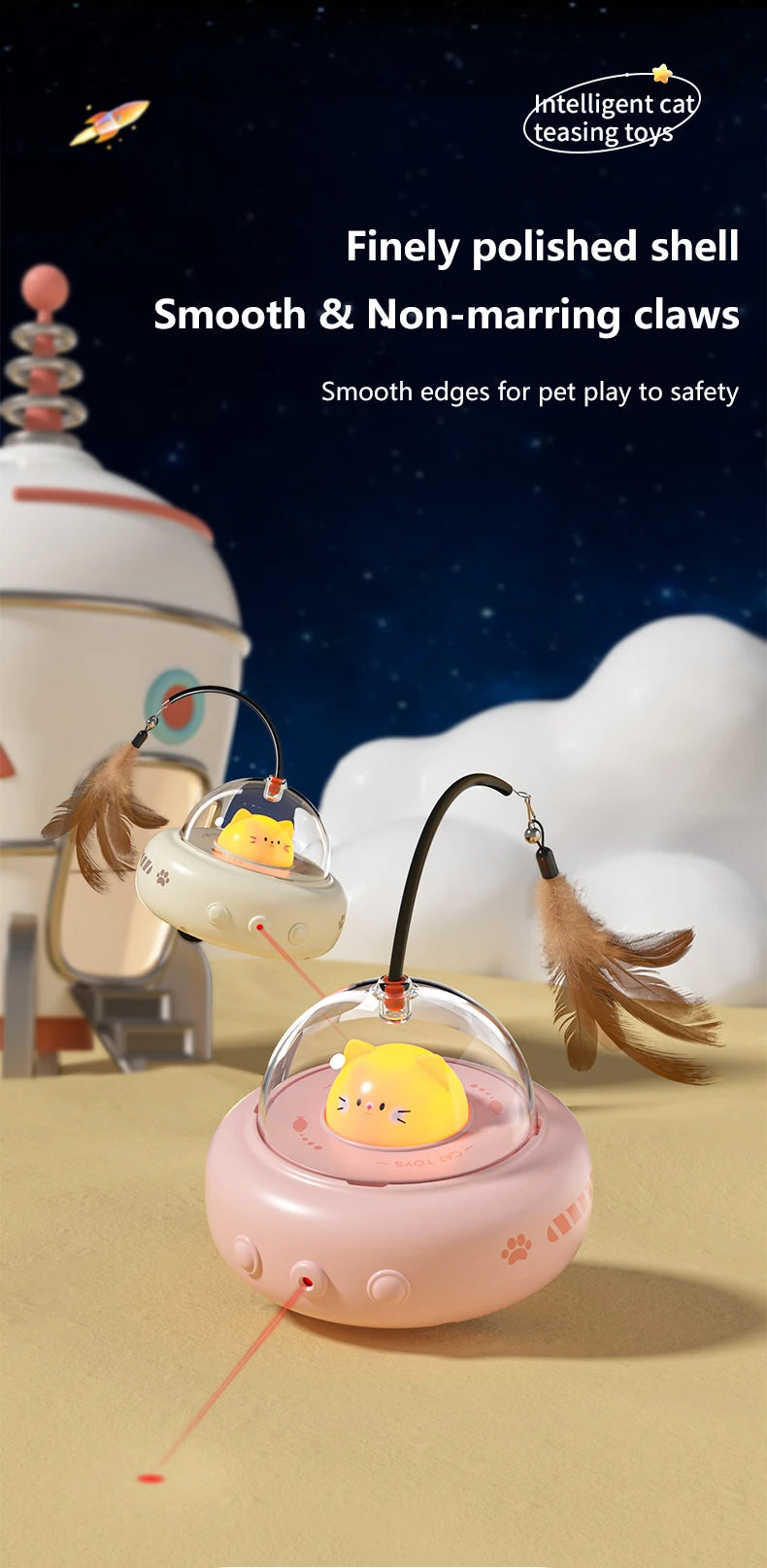 CelestiPurr™ Intelligent Feather Teaser