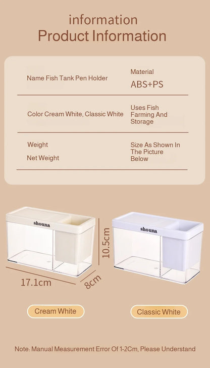 EcoView™ Rectangular Transparent Aquarium for Home & Balcony Decor