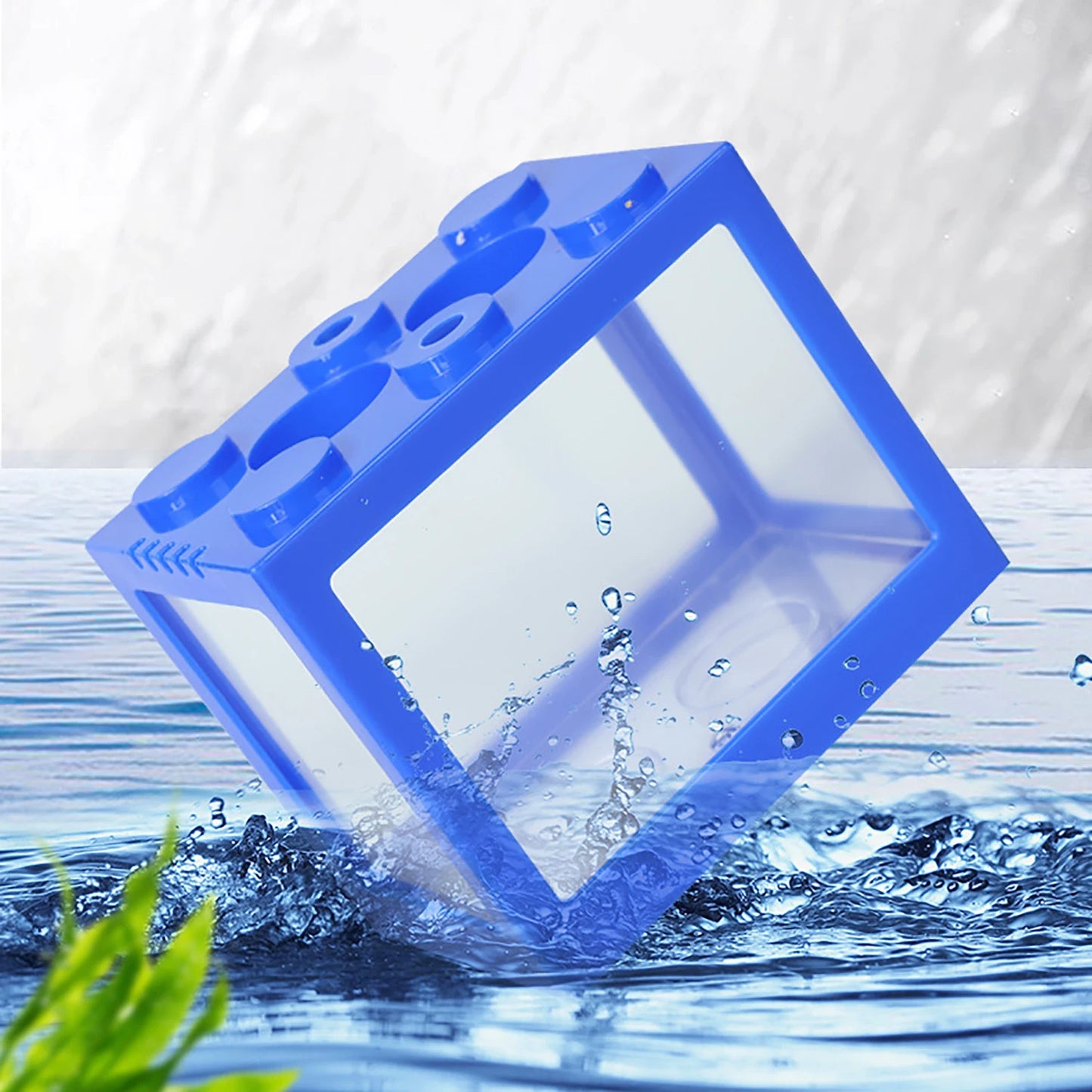 StackaTank™ – Mini Stackable Desktop Aquarium with LED Light