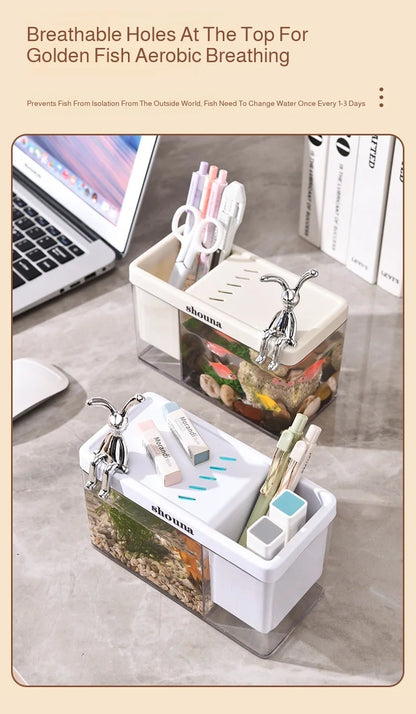 EcoView™ Rectangular Transparent Aquarium for Home & Balcony Decor