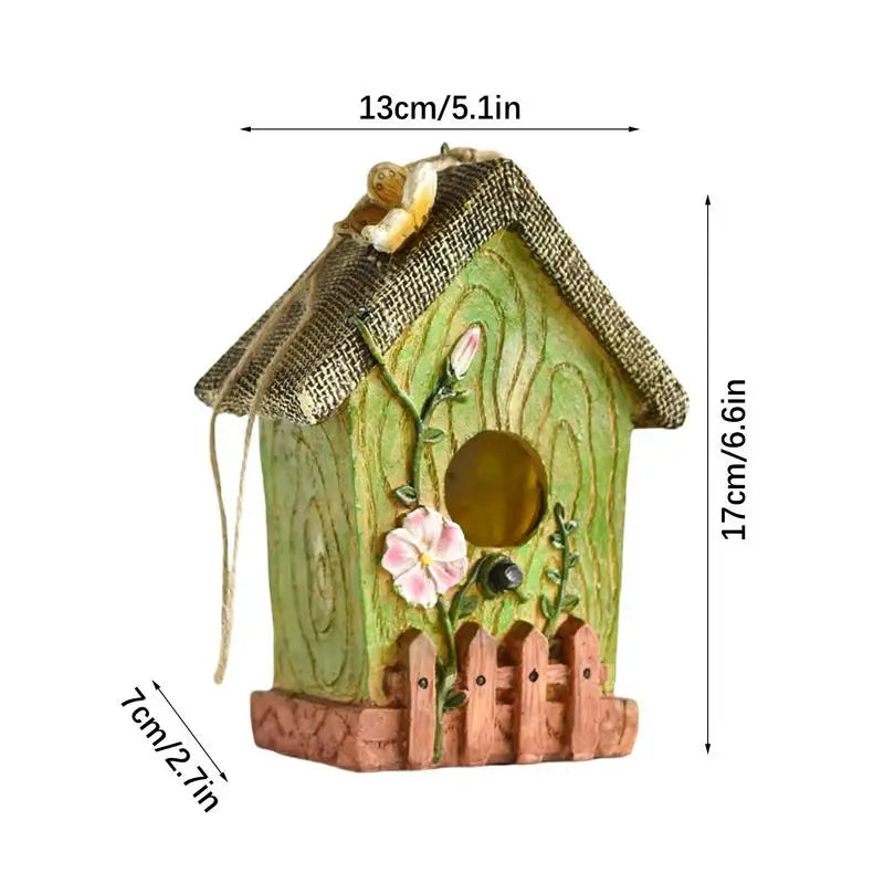 NatureHaven™ Artisan Resin Bird House