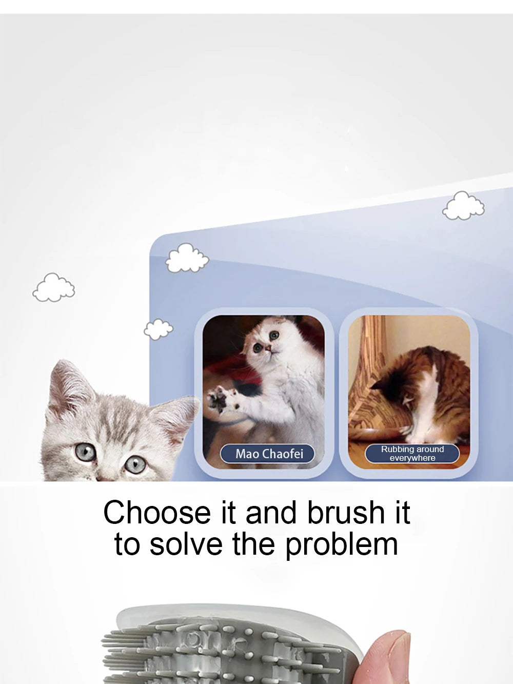 PurrLuxe™ Corner Comfort Cat Brush