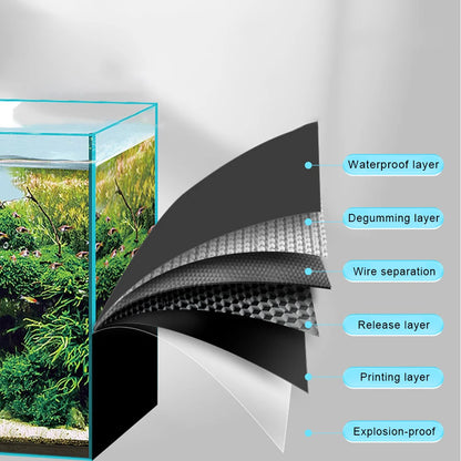 AquaBlack™ Static Cling Aquarium Background Film (30/40cm)