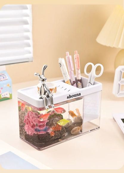 EcoView™ Rectangular Transparent Aquarium for Home & Balcony Decor