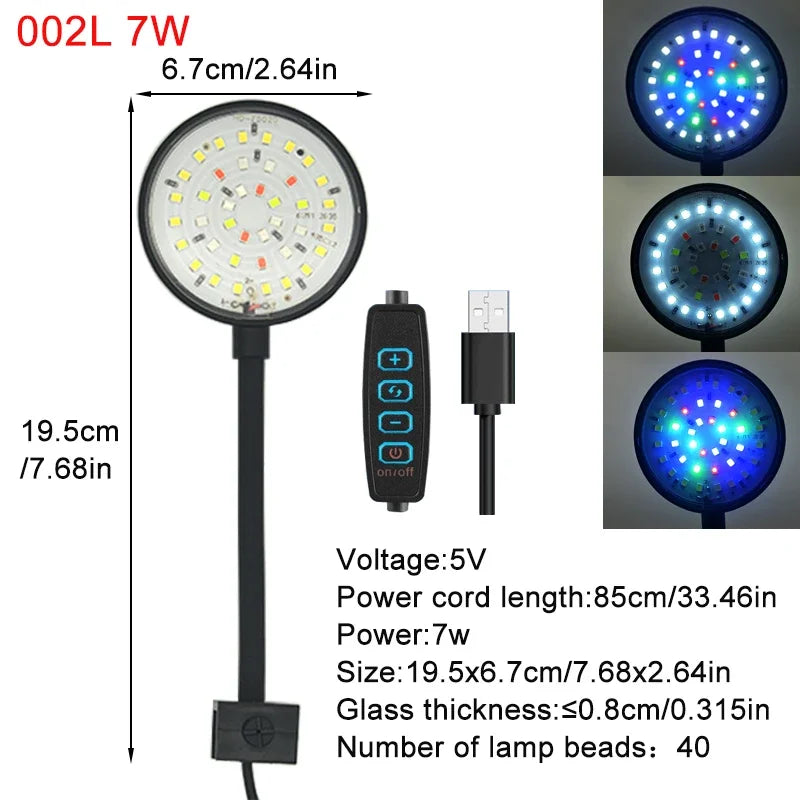AquaGlow™ USB LED Aquarium Light