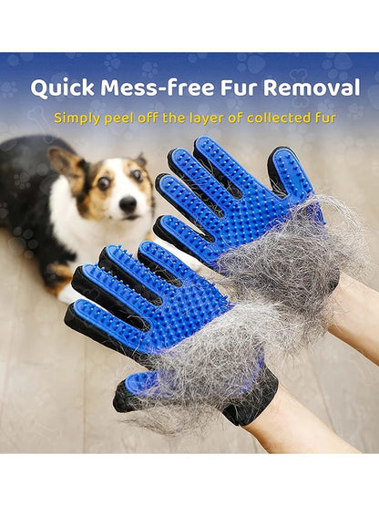 Pineapple Paws™ Pet Hair Removal Grooming Gloves