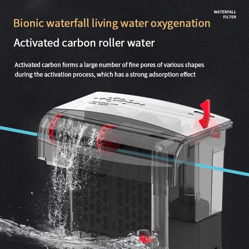 AquaClear™ 3-in-1 Wall-Mounted Filter & Surface Skimmer