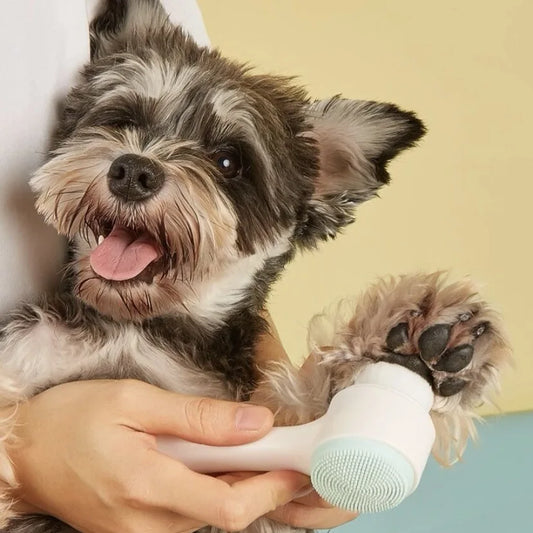 Pet Dog Paw Cleaner Massage Brush