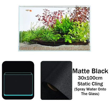 AquaBlack™ Static Cling Aquarium Background Film (30/40cm)