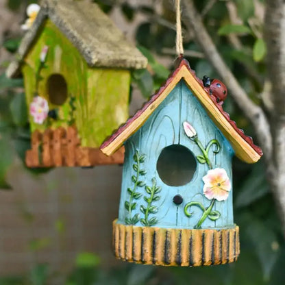 NatureHaven™ Artisan Resin Bird House