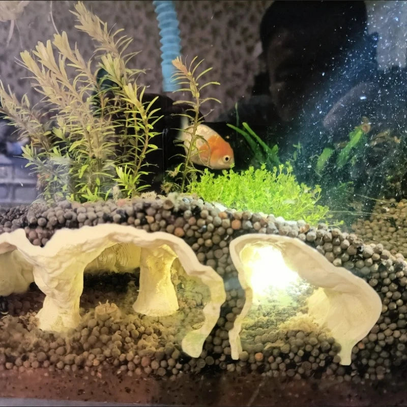 AquaHide™ 3D Printed Cave Shelter for Fish, Shrimp & Reptiles