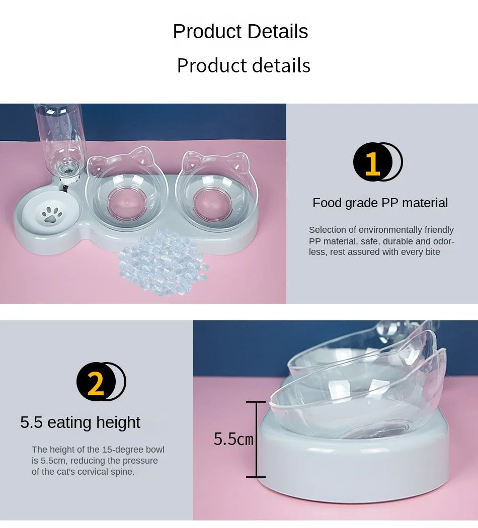 Elevated Pet Feeder | Dual Bowl Stand for Cats & Dogs