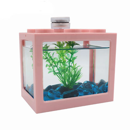 StackaTank™ – Mini Stackable Desktop Aquarium with LED Light