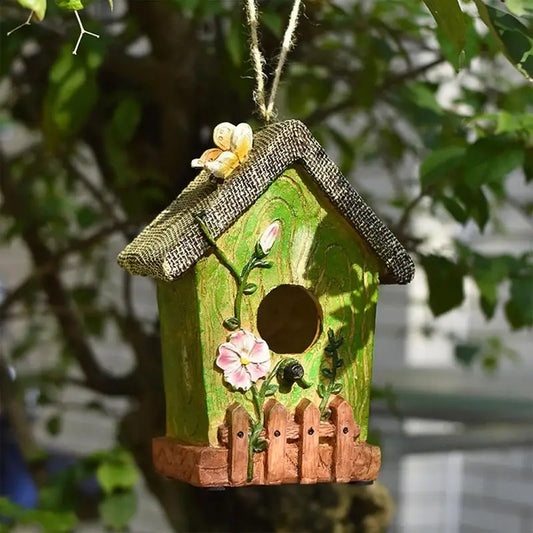 NatureHaven™ Artisan Resin Bird House