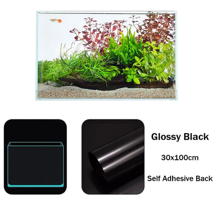 AquaBlack™ Static Cling Aquarium Background Film (30/40cm)