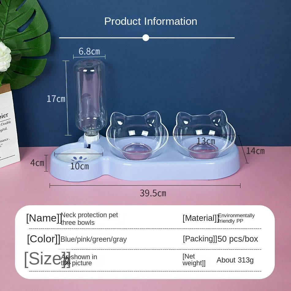 Elevated Pet Feeder | Dual Bowl Stand for Cats & Dogs