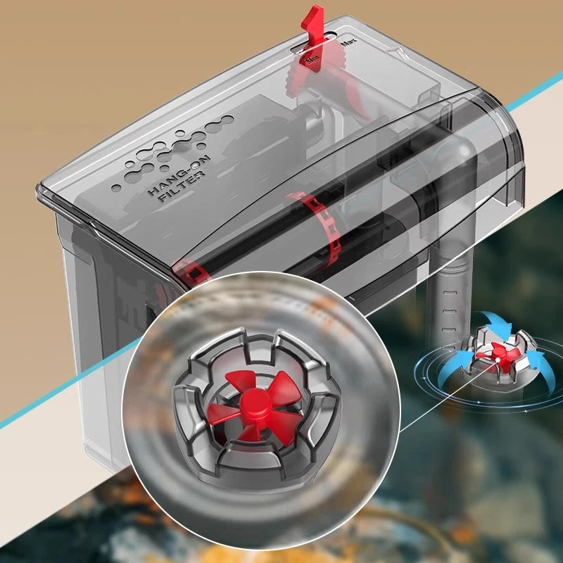 AquaClear™ 3-in-1 Wall-Mounted Filter & Surface Skimmer