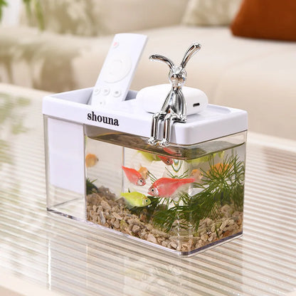 EcoView™ Rectangular Transparent Aquarium for Home & Balcony Decor