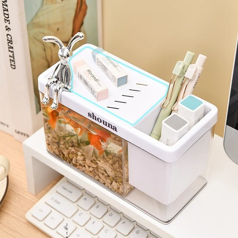 EcoView™ Rectangular Transparent Aquarium for Home & Balcony Decor