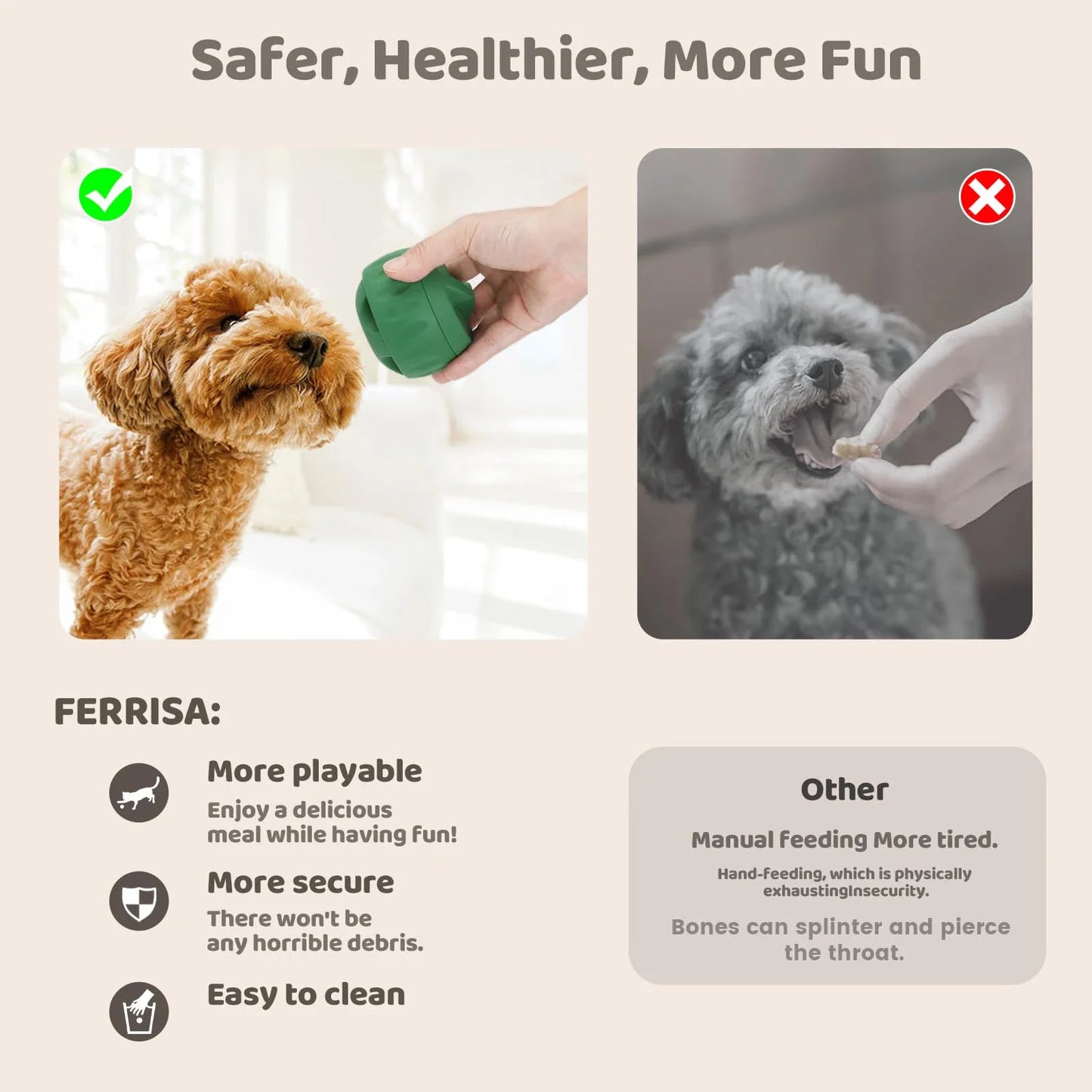 ChillChew by MeowMeows™ – Freezable Rubber Treat Toy & Silicone Mold for Dogs