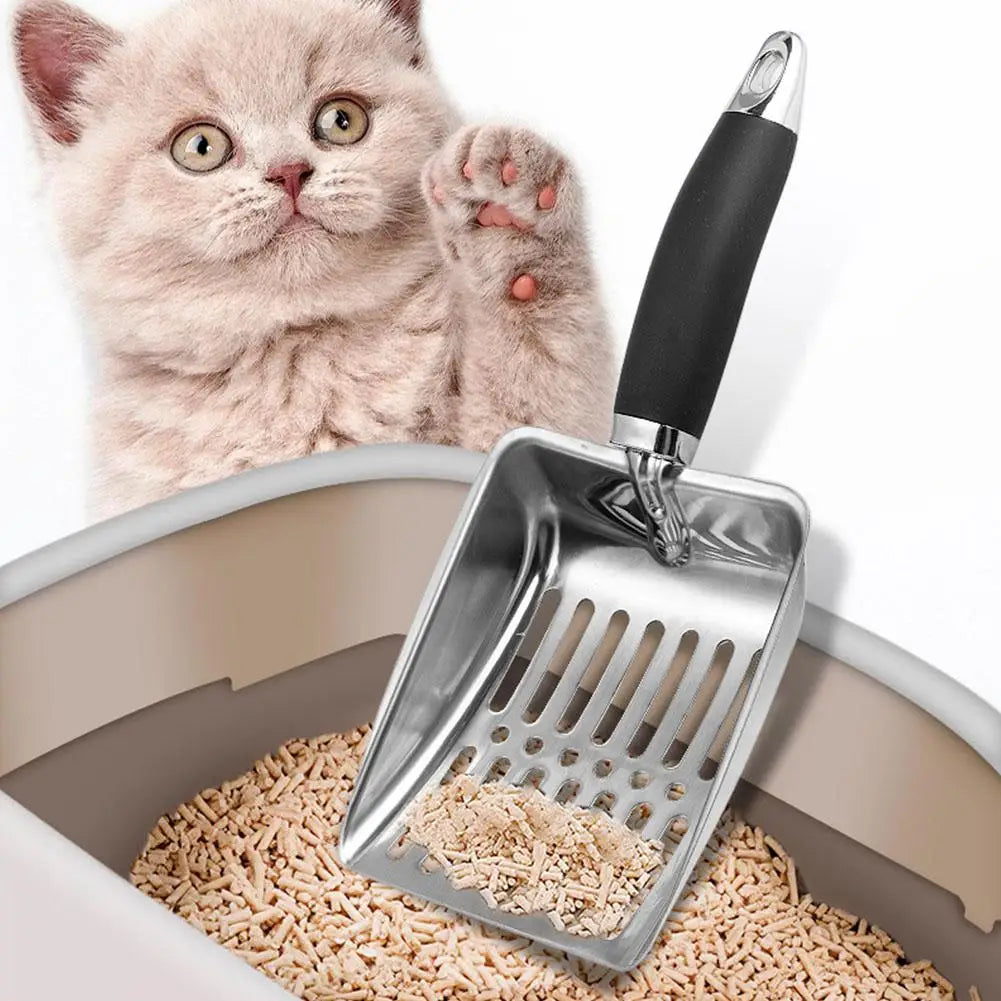 ClariScoop™ Elite Litter Shovel – Stainless Precision for Elevated Pet Hygiene