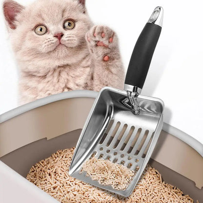 ClariScoop™ Elite Litter Shovel – Stainless Precision for Elevated Pet Hygiene