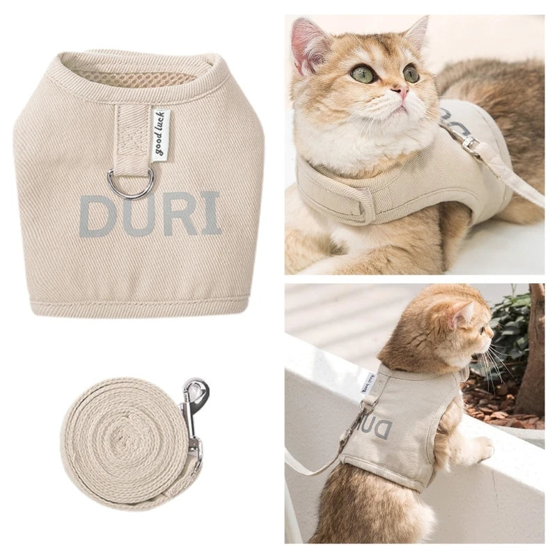 PawSecure™ Adjustable Harness Leash Set