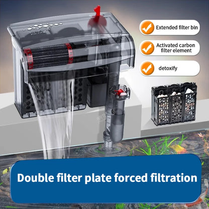 AquaClear™ 3-in-1 Wall-Mounted Filter & Surface Skimmer