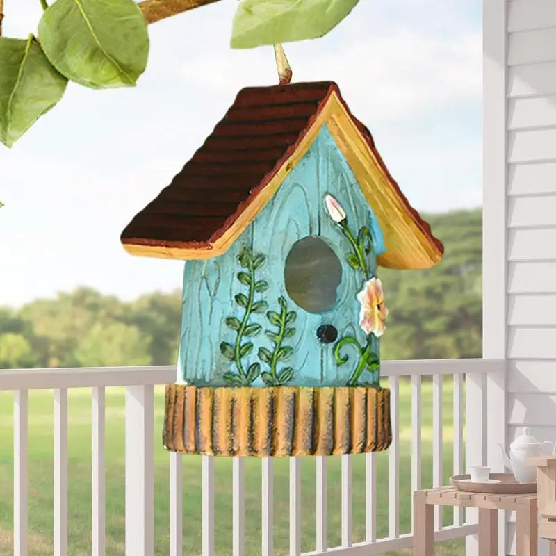 NatureHaven™ Artisan Resin Bird House