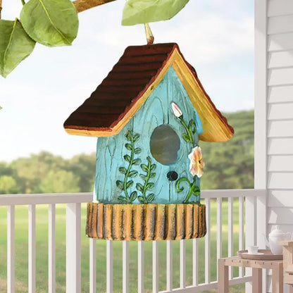 NatureHaven™ Artisan Resin Bird House