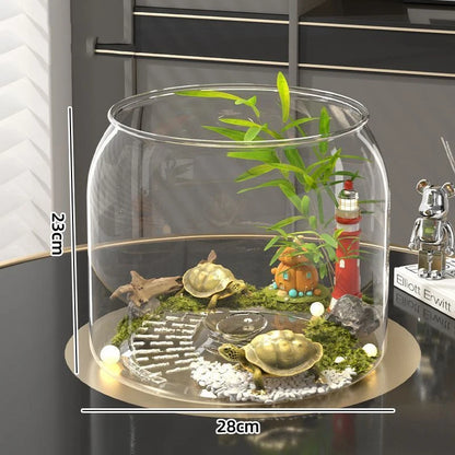 ClearHabitat™ – Desktop Aquarium with Lid for Fish or Turtles