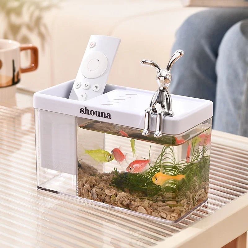 EcoView™ Rectangular Transparent Aquarium for Home & Balcony Decor