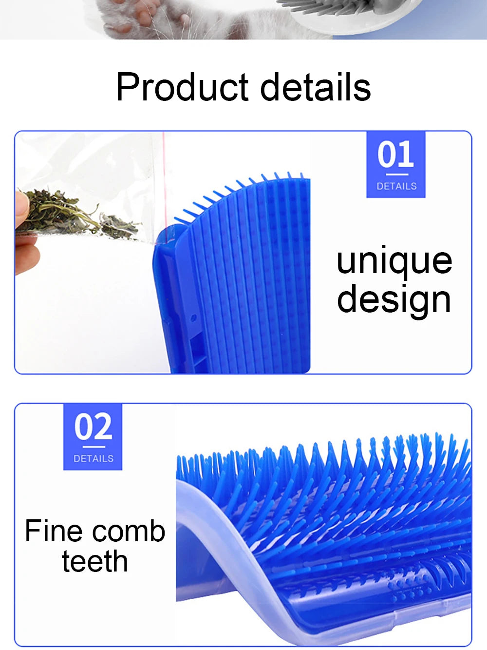 PurrLuxe™ Corner Comfort Cat Brush