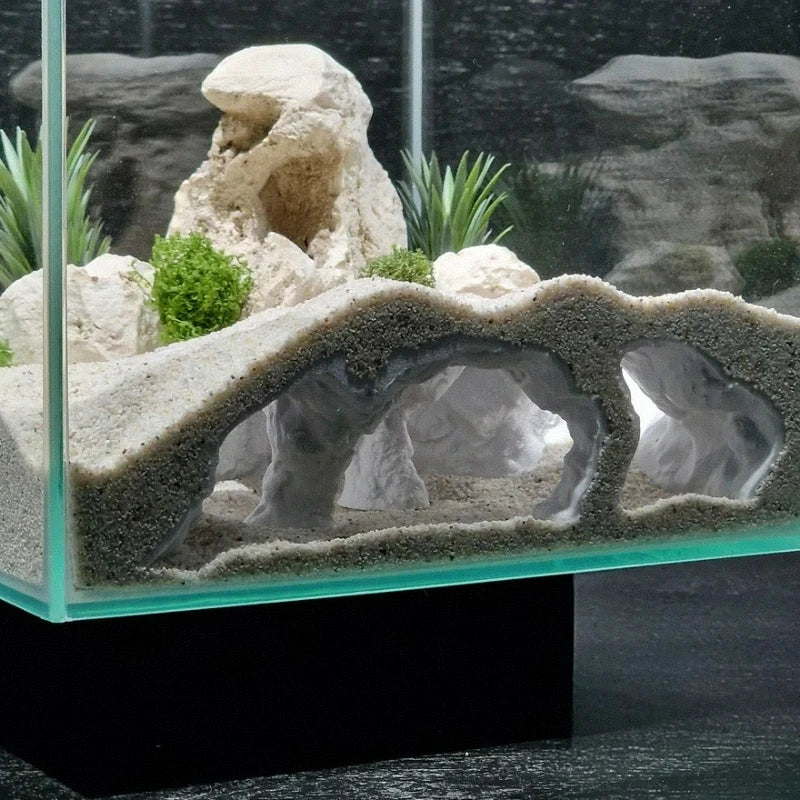 AquaHide™ 3D Printed Cave Shelter for Fish, Shrimp & Reptiles