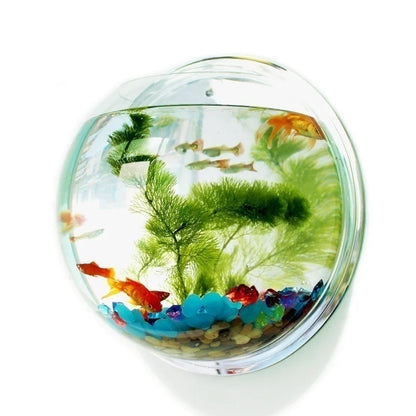 AquaGlow™ Wall-Mounted Acrylic Fish Bowl (2L)