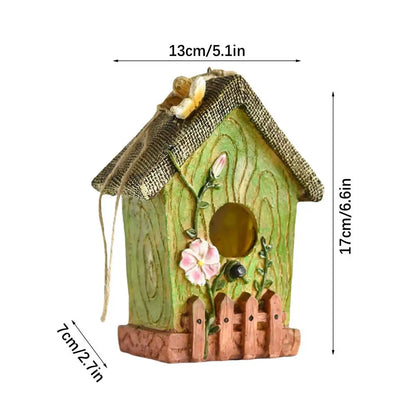 NatureHaven™ Artisan Resin Bird House