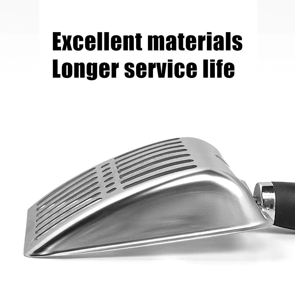 ClariScoop™ Elite Litter Shovel – Stainless Precision for Elevated Pet Hygiene