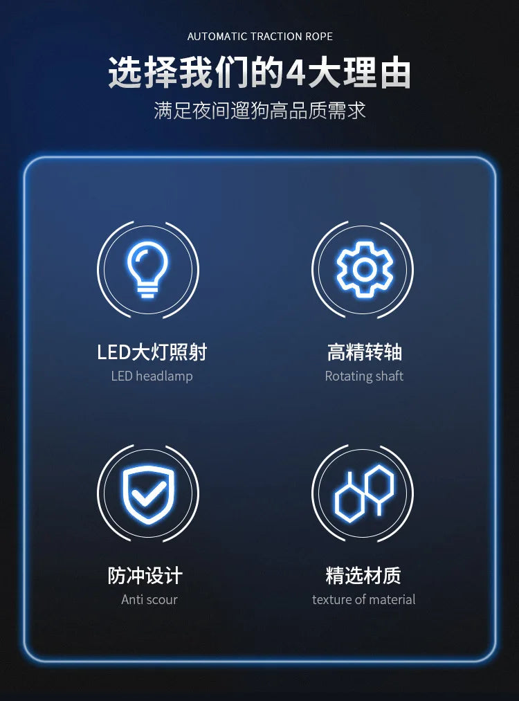 Xiaomi GlowLead™ Retractable Dog Leash