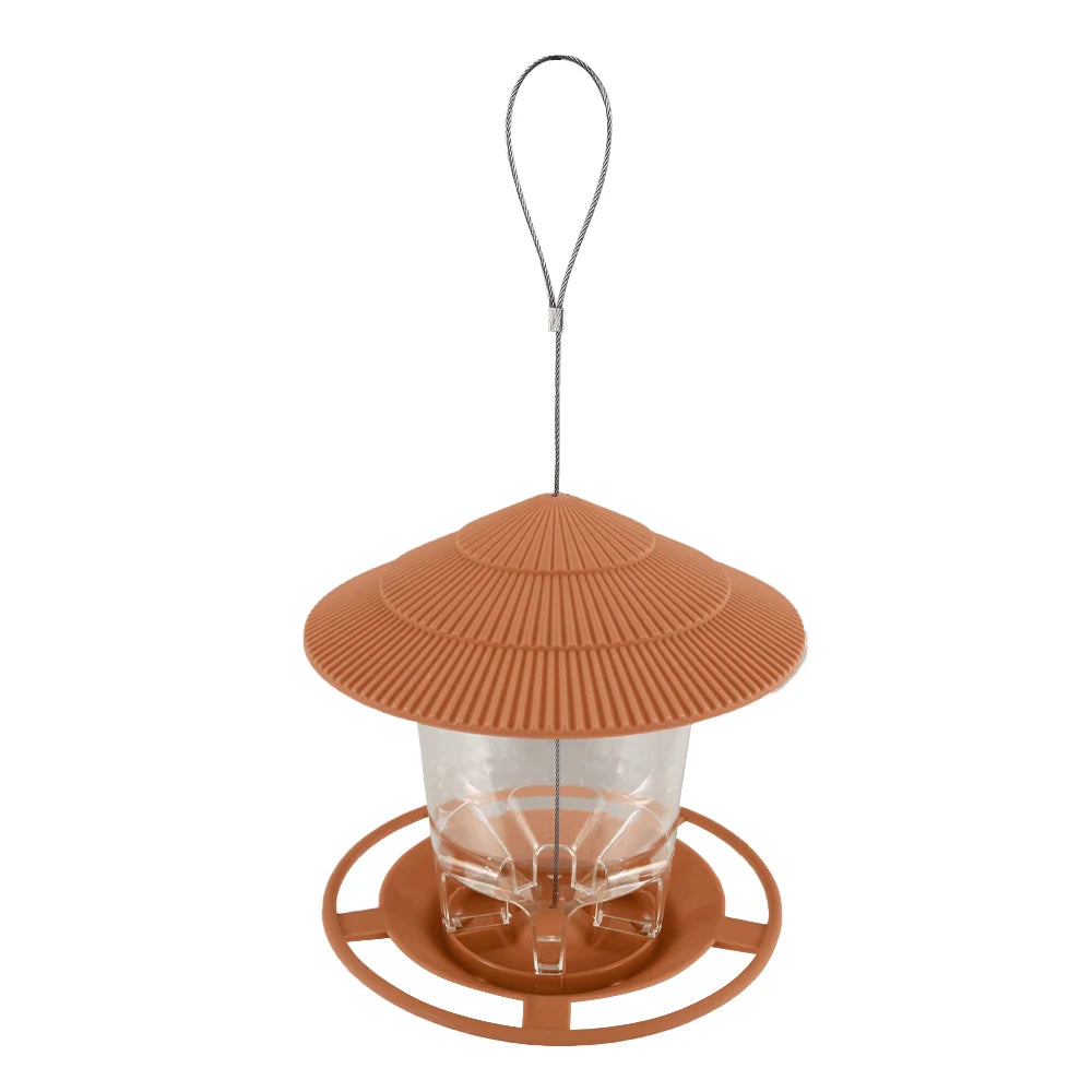 FeatherMate™ HexaView Automatic Hanging Bird Feeder