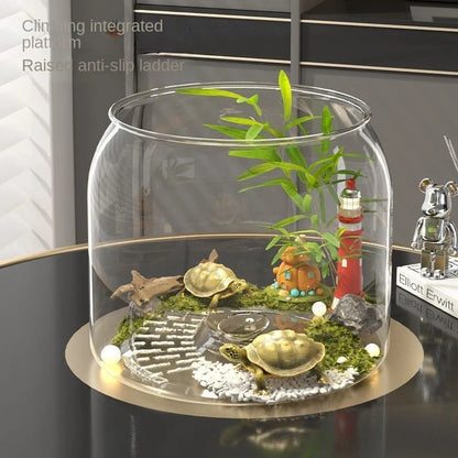 ClearHabitat™ – Desktop Aquarium with Lid for Fish or Turtles