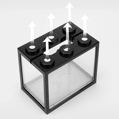 StackaTank™ – Mini Stackable Desktop Aquarium with LED Light