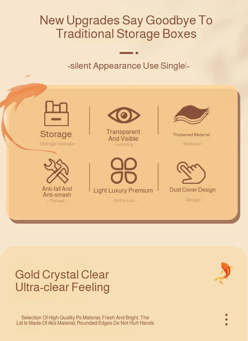 EcoView™ Rectangular Transparent Aquarium for Home & Balcony Decor