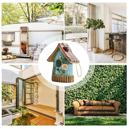 NatureHaven™ Artisan Resin Bird House