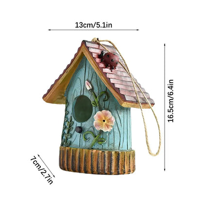 NatureHaven™ Artisan Resin Bird House
