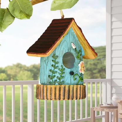 NatureHaven™ Artisan Resin Bird House