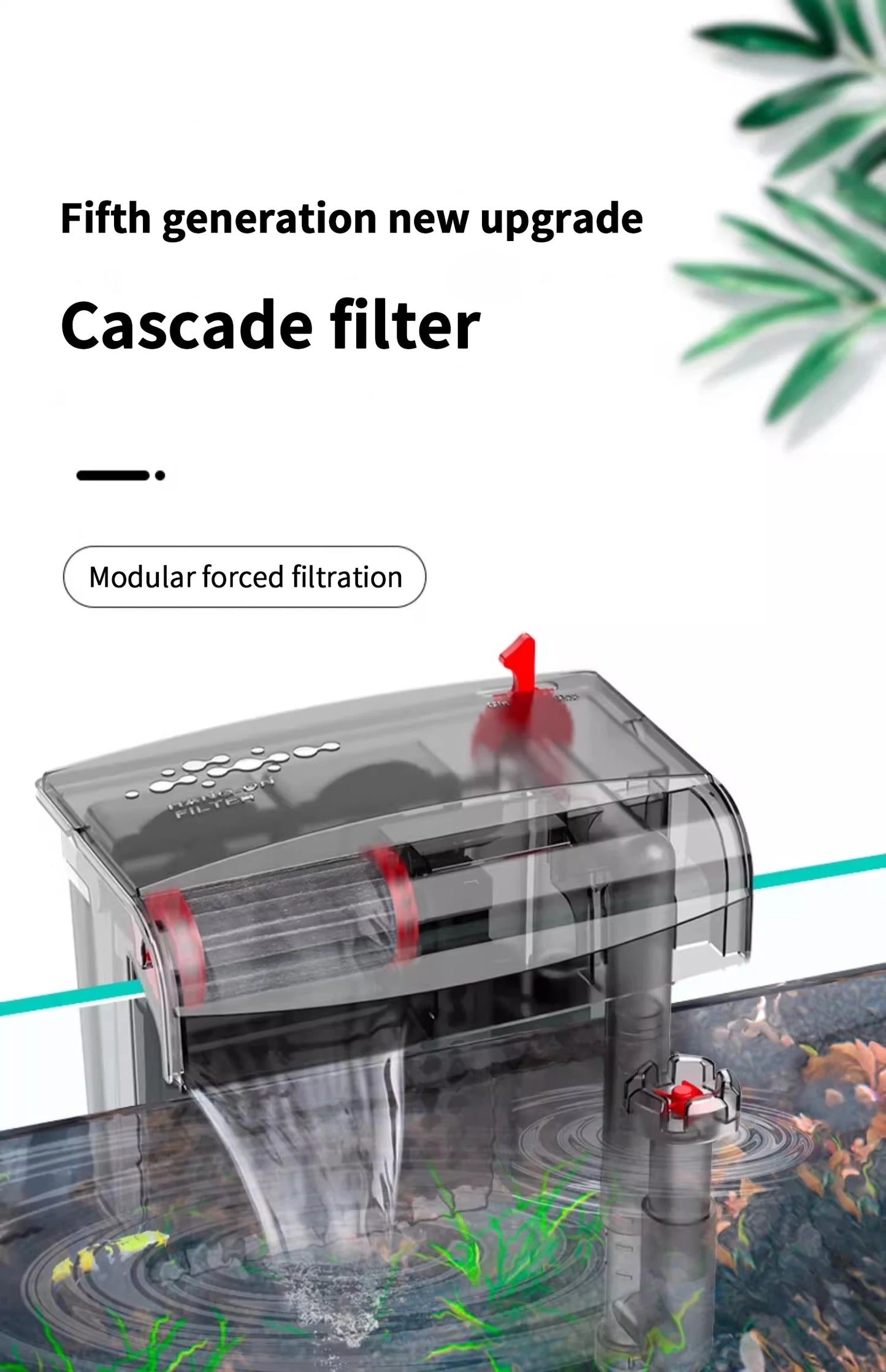 AquaClear™ 3-in-1 Wall-Mounted Filter & Surface Skimmer