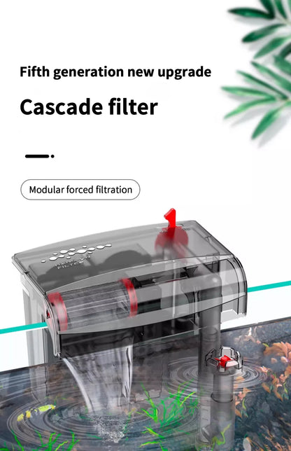 AquaClear™ 3-in-1 Wall-Mounted Filter & Surface Skimmer